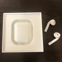 Used AirPods 2 with Charging Case ZA/A، دست دوم ایرپاد 2 با کیس شارژ با سیم