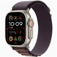 Apple Watch Ultra 2 Titanium Case with Indigo Alpine Loop، ساعت اپل اولترا 2 بدنه تیتانیوم و بند آلپاین نیلی