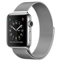 Apple Watch Series 2 Stainless Steel Case with Milanese Loop 42mm، ساعت اپل سری 2 بدنه استیل و بند میلان 42 میلیمتر