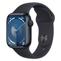 Apple Watch Series 9 Midnight Aluminum Case with Midnight Sport Band 41mm، ساعت اپل سری 9 بدنه آلومینیومی میدنایت و بند اسپرت میدنایت 41 میلیمتر