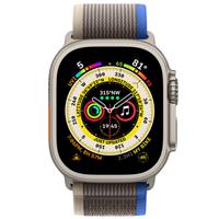 ساعت اپل اولترا Apple Watch Ultra Titanium Case with Blue/Gray Trail Loop ﴿ ساعت اپل اولترا بدنه تیتانیوم و بند تریل آبی و خاکستری ﴾