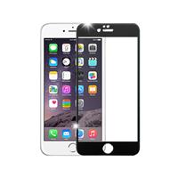 iPhone 6S/6 Tempered Glass Screen Protector Black، محافظ صفحه نمایش ضد ضربه مشکی آیفون 6 و 6 اس